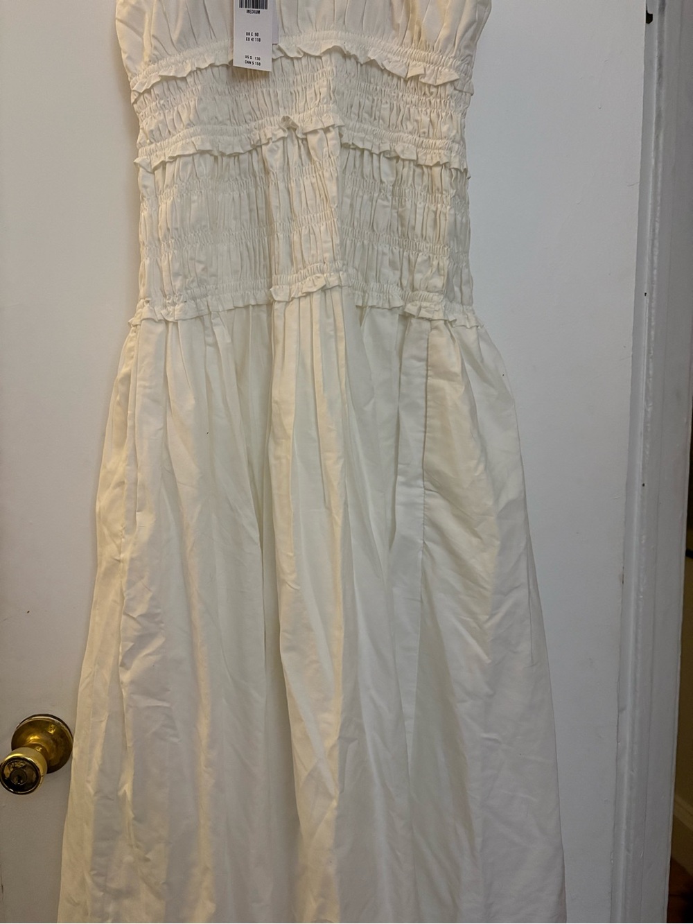 Abercrombie Bra-Free Smocked Drop-Waist Maxi Dress - Picture 9 of 10